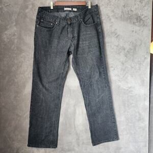 1688 Revolution Men's 34x30 Black Jeans with Embroidered Pockets Stylish Fit